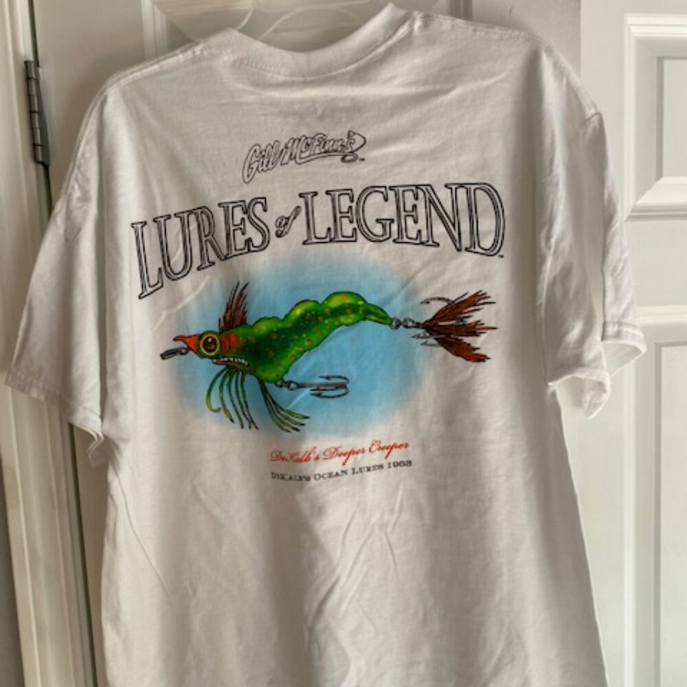 Lot of 3 Gill McFinn's Lures of Legend Short Sleeve Crewneck Tees